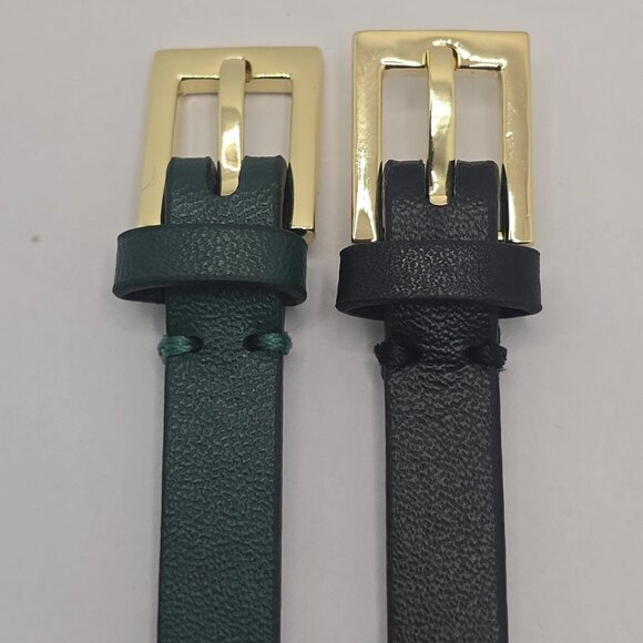 Valentino V Logo Signature Leather Bracelet in Black or Green - Picture 6 of 16